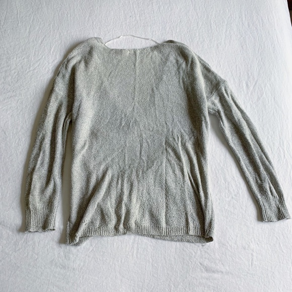 Marl Gray Cross Front Sweater - Picture 2 of 3